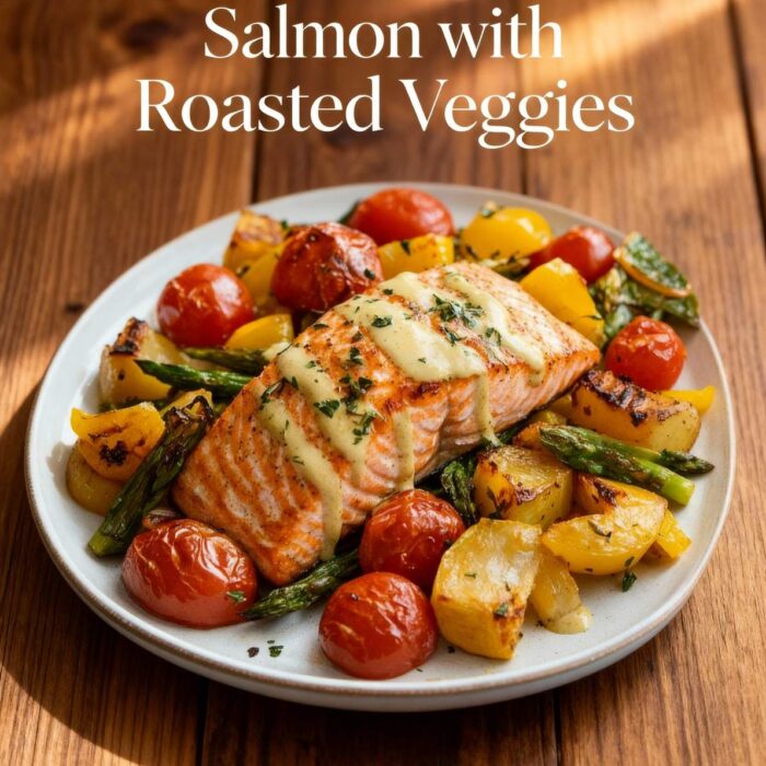 Salmon with Roasted Veggies