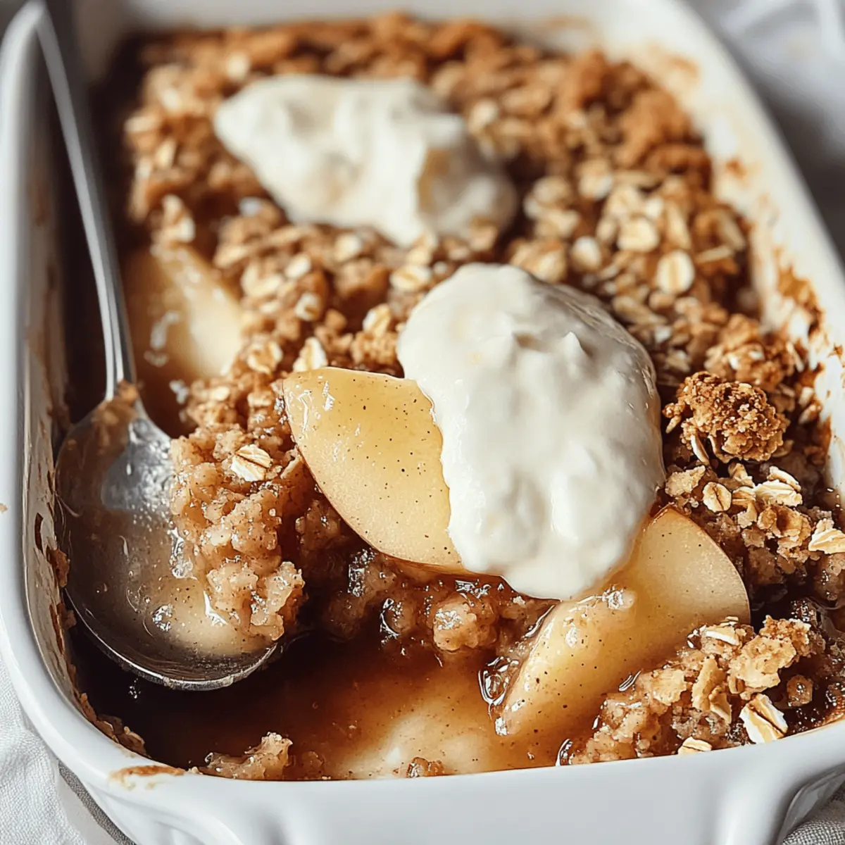Maple Oat Apple Crisp