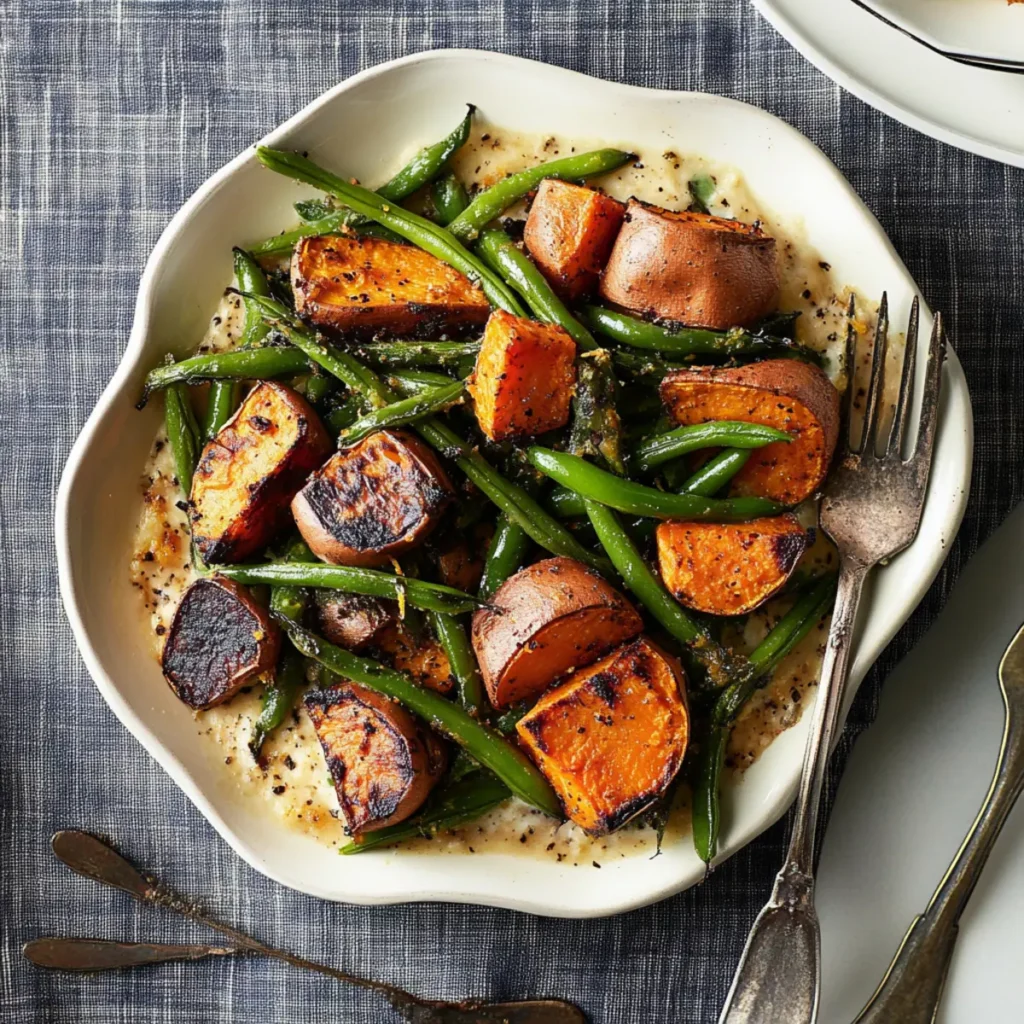 Sweet Potato and Green Bean Casserole