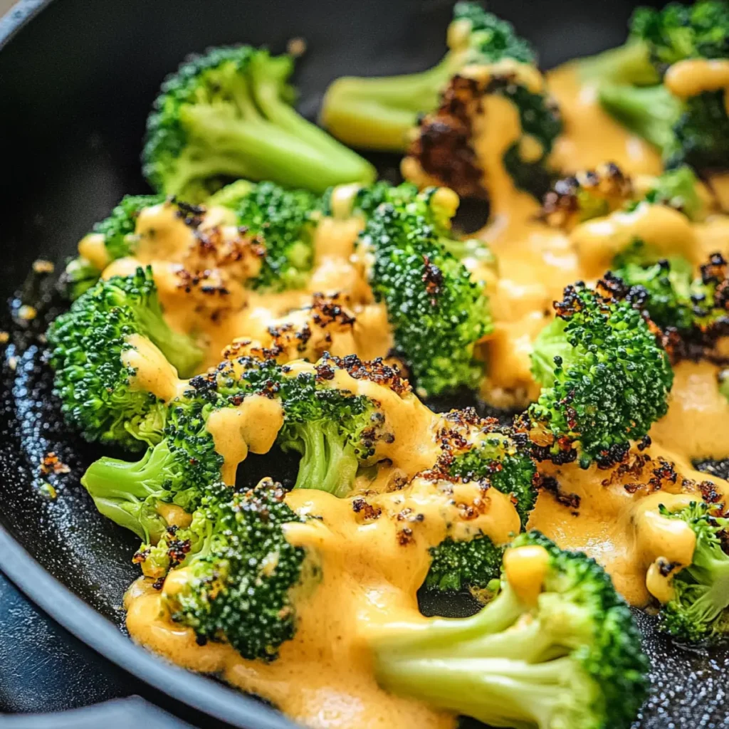 Cheesy Skillet Broccoli Recipe