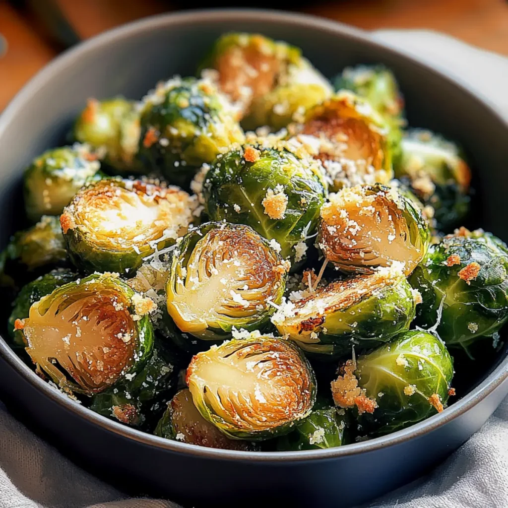 Parmesan Crusted Brussels Sprouts