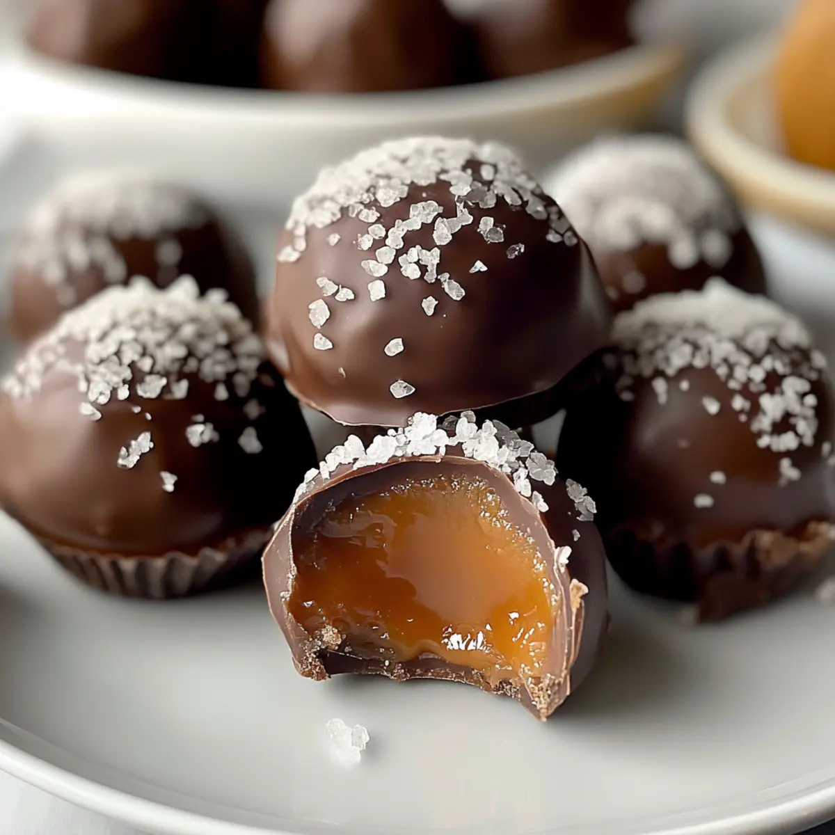 Delicious Salted Caramel Fudge Truffles