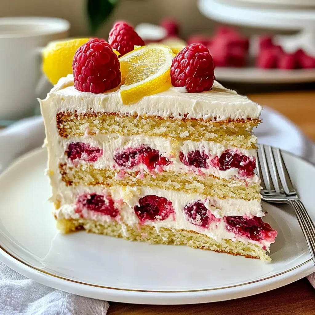 Raspberry Lemon Layer Cake