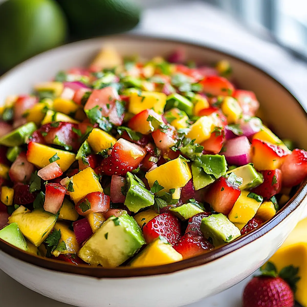 Avocado Strawberry Mango Salsa