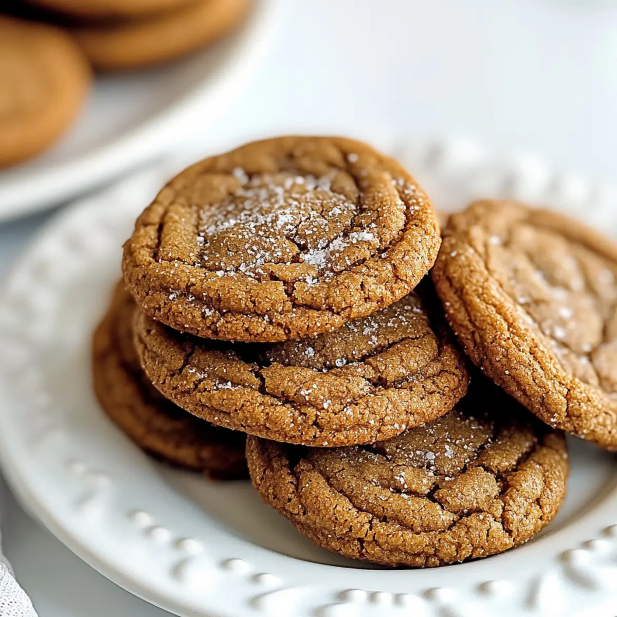 Chewy Ginger Molasses Cookies