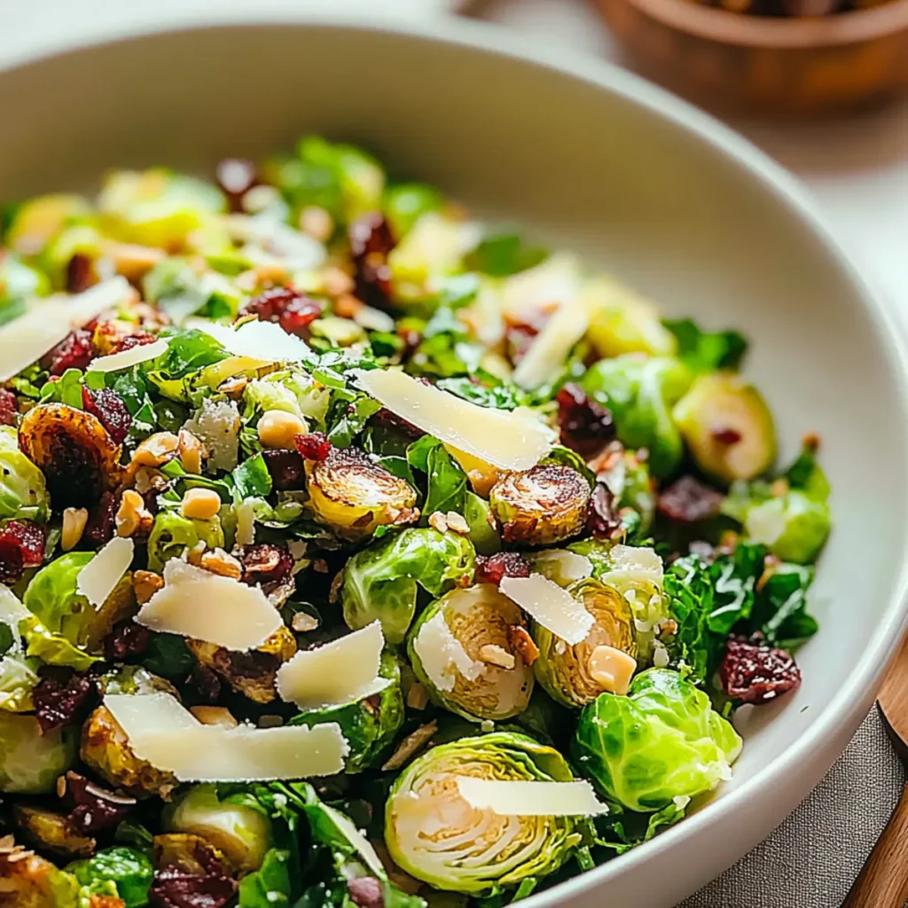 Healthy & Super Tasty Brussels Sprouts Salad
