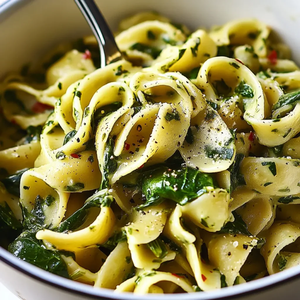 Quick Spinach Pasta