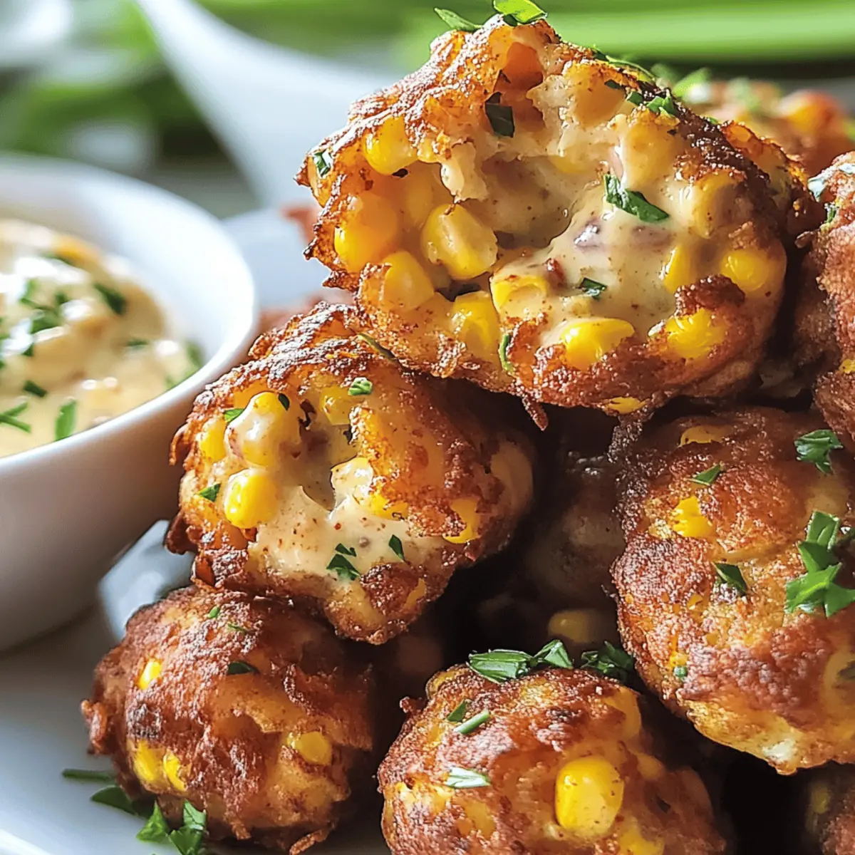 Sweet Corn Fritters with Chili Lime Aioli