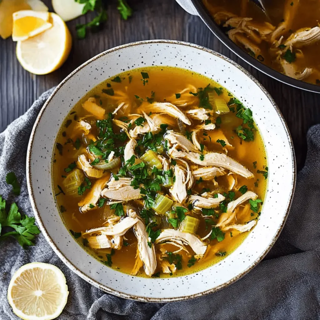 Garlic Ginger Chicken Soup