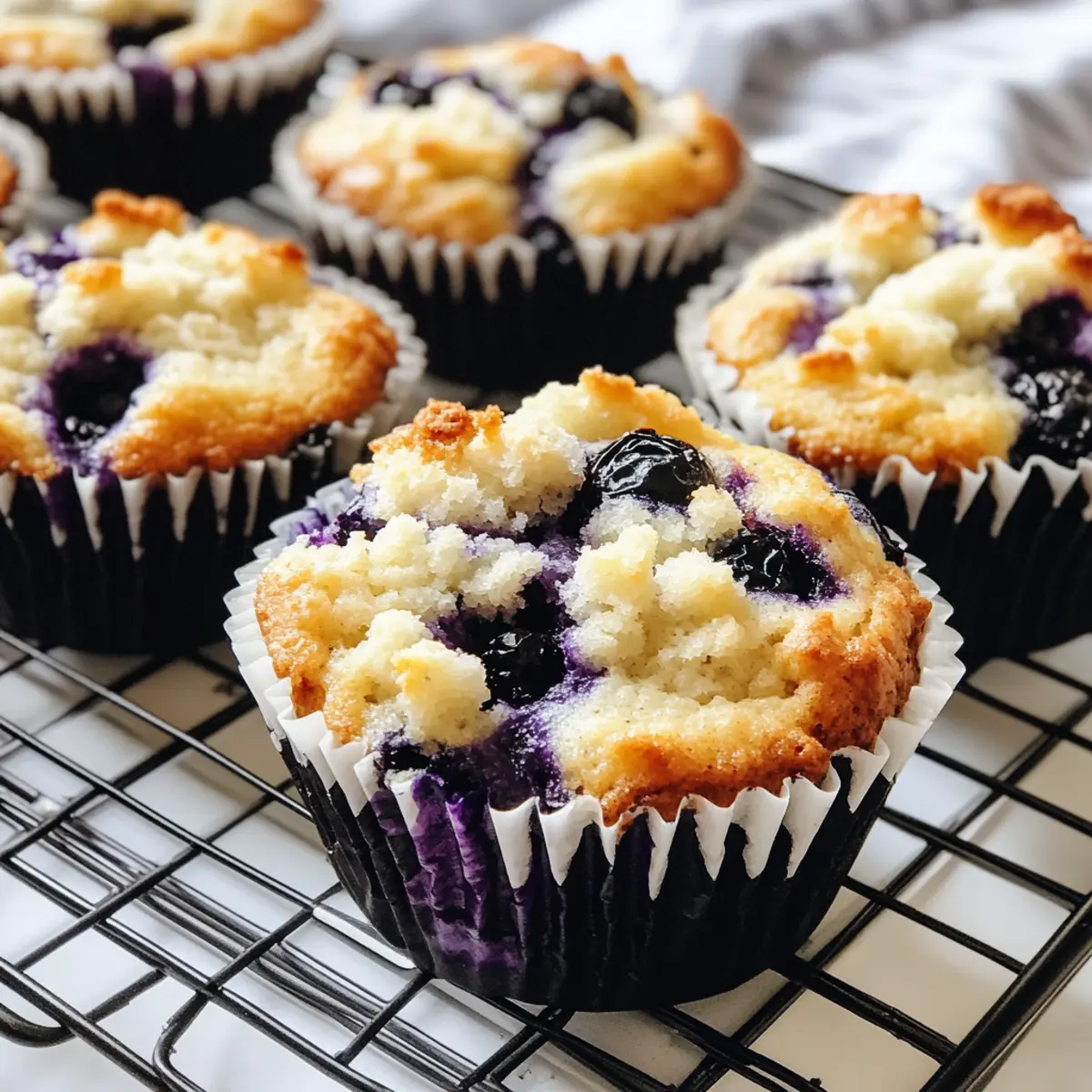 Blueberry Cottage Cheese Muffins