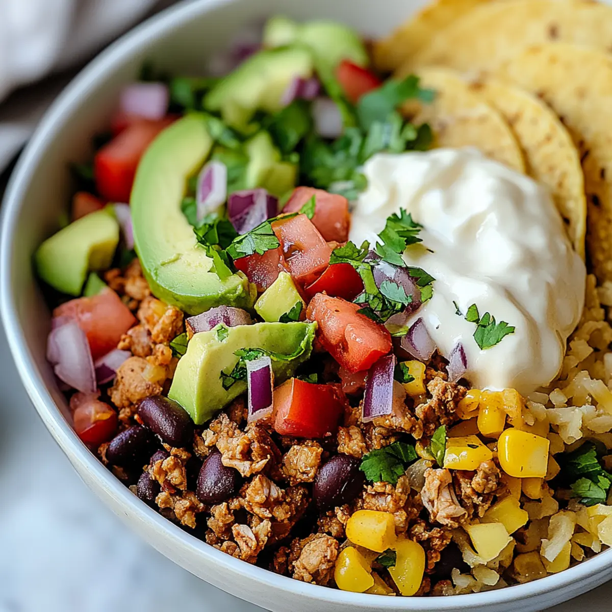Turkey Taco Bowl
