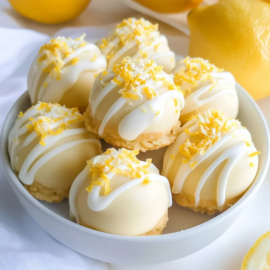 No Bake Lemon Cookie Truffles