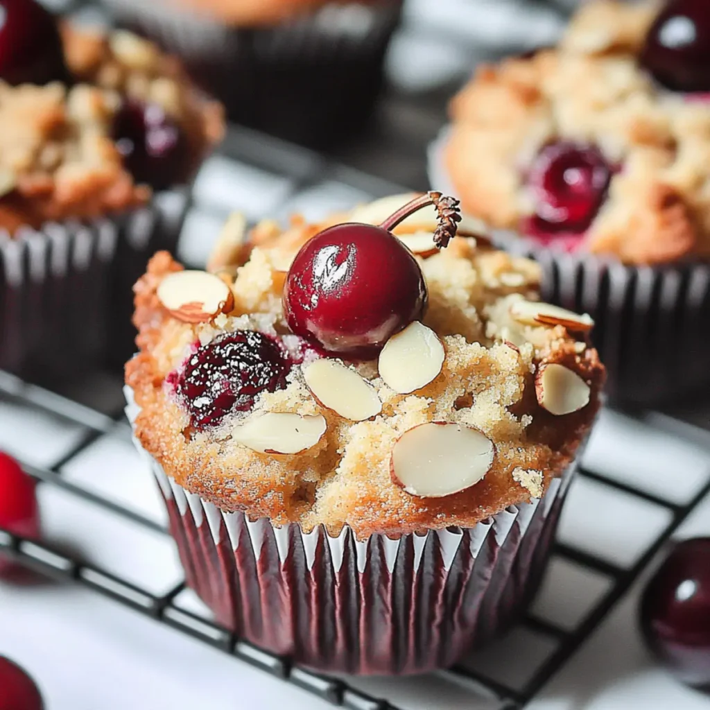 Almond Cherry Muffins