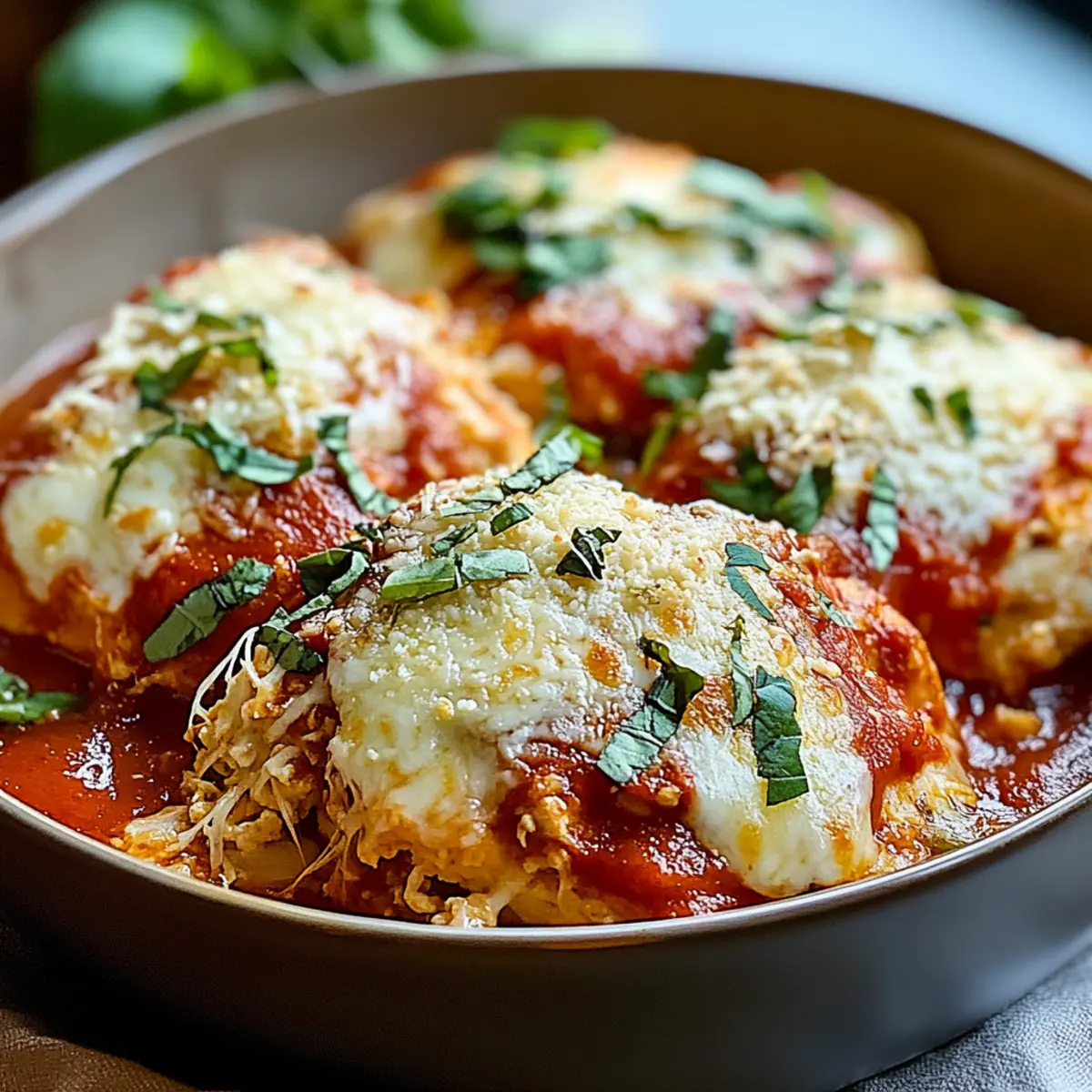 Cottage Cheese Chicken Parmesan Bowl