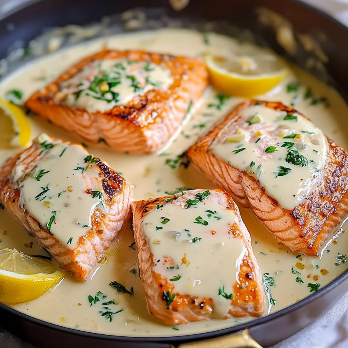 Creamy Garlic Salmon