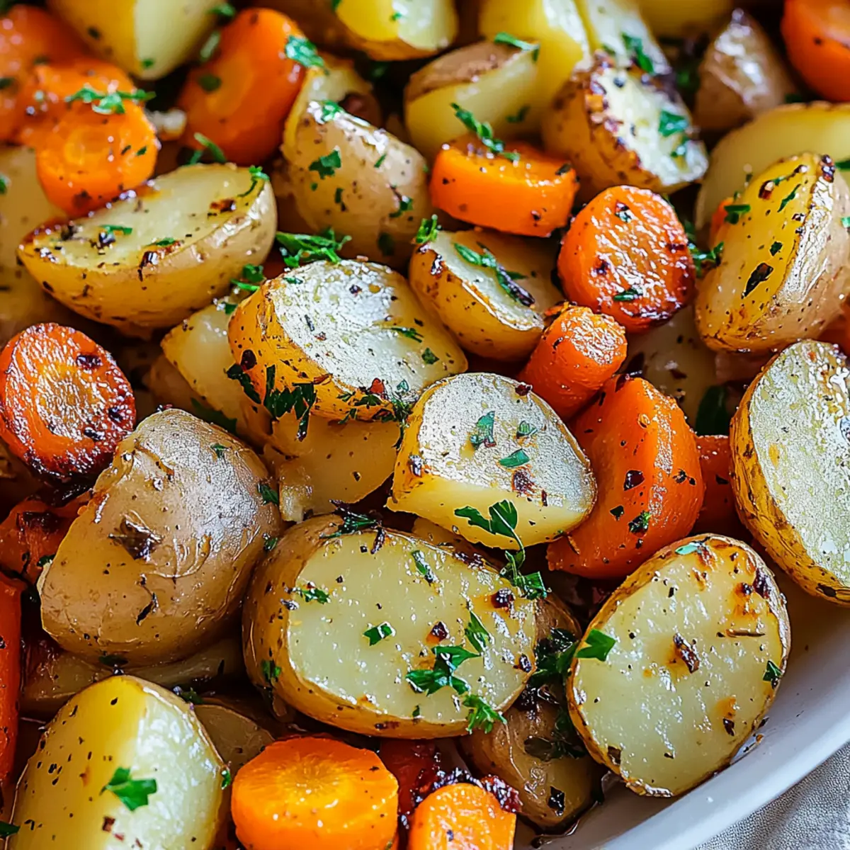 Roasted Vegetables Recipe with Potatoes and Carrots