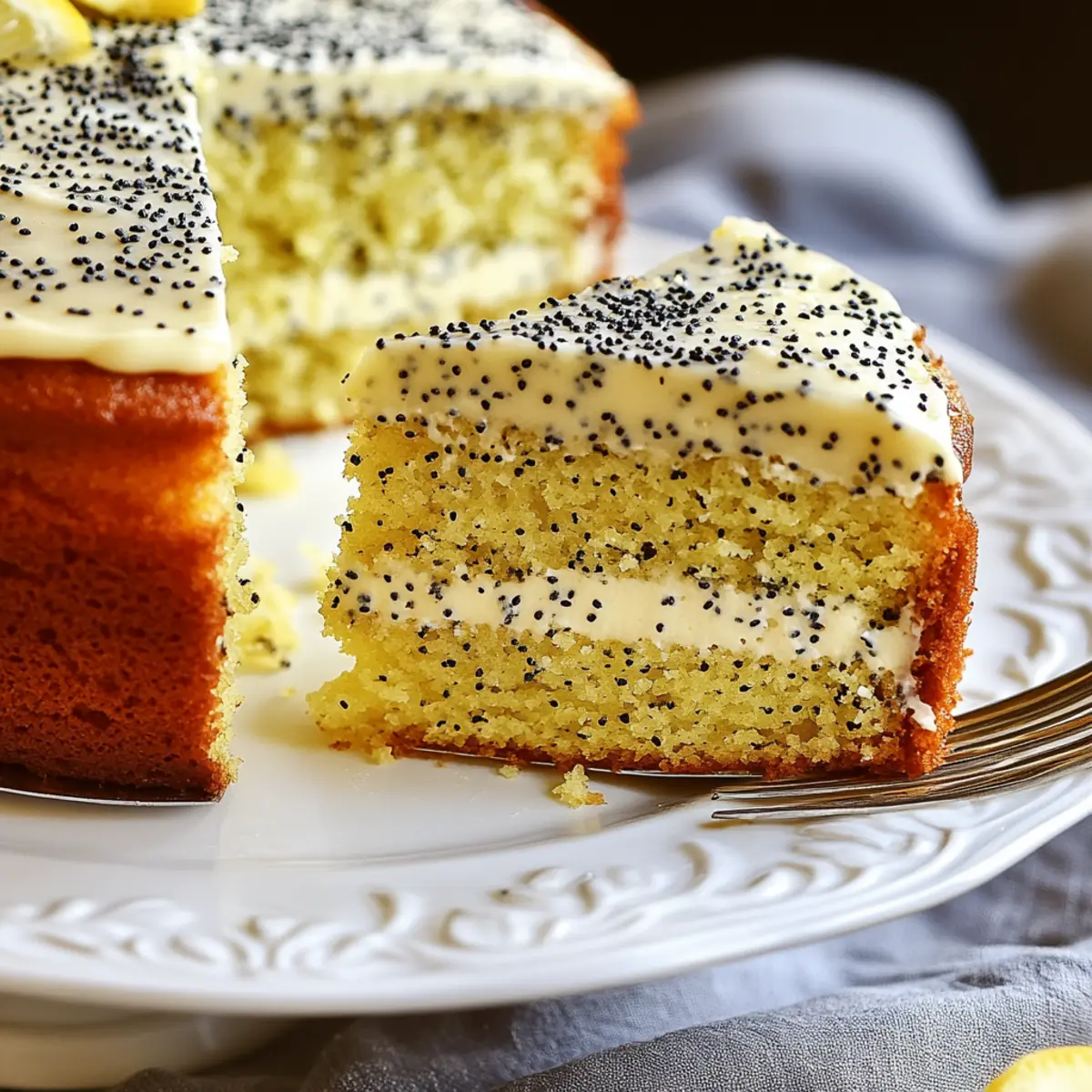 Irresistibly Moist Lemon Poppy Seed Cake