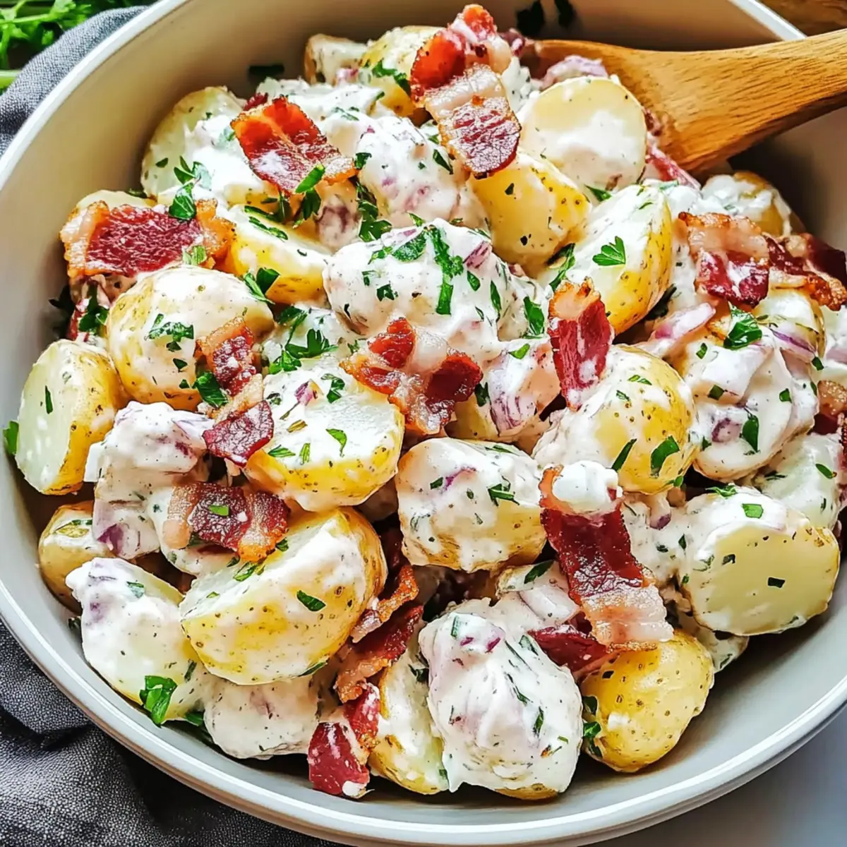 Australian-Style Potato Salad with Bacon