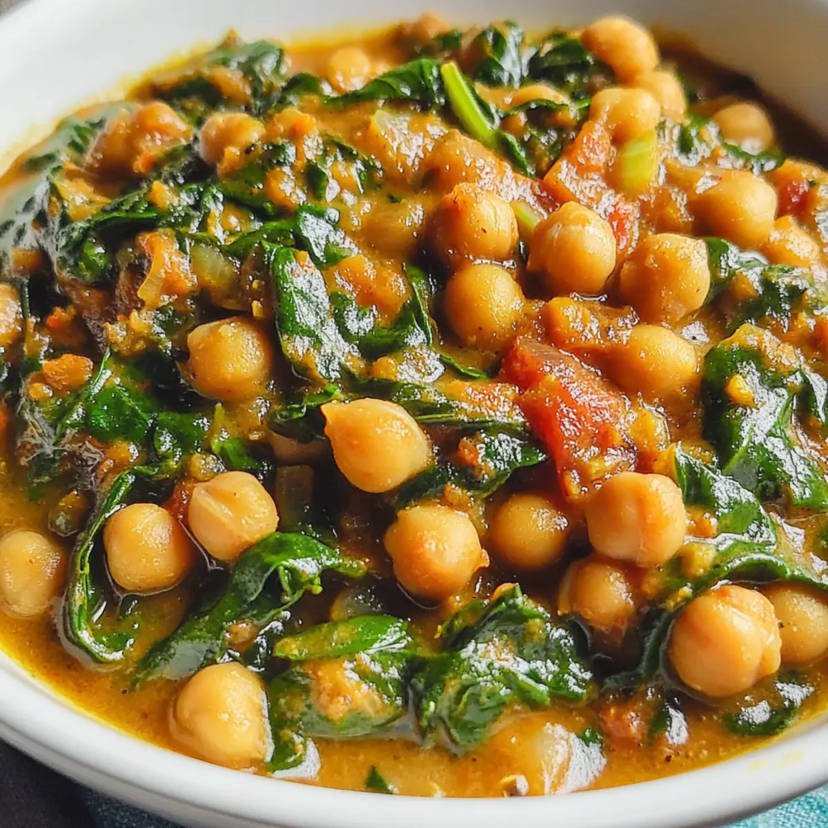 Chickpea Spinach Curry