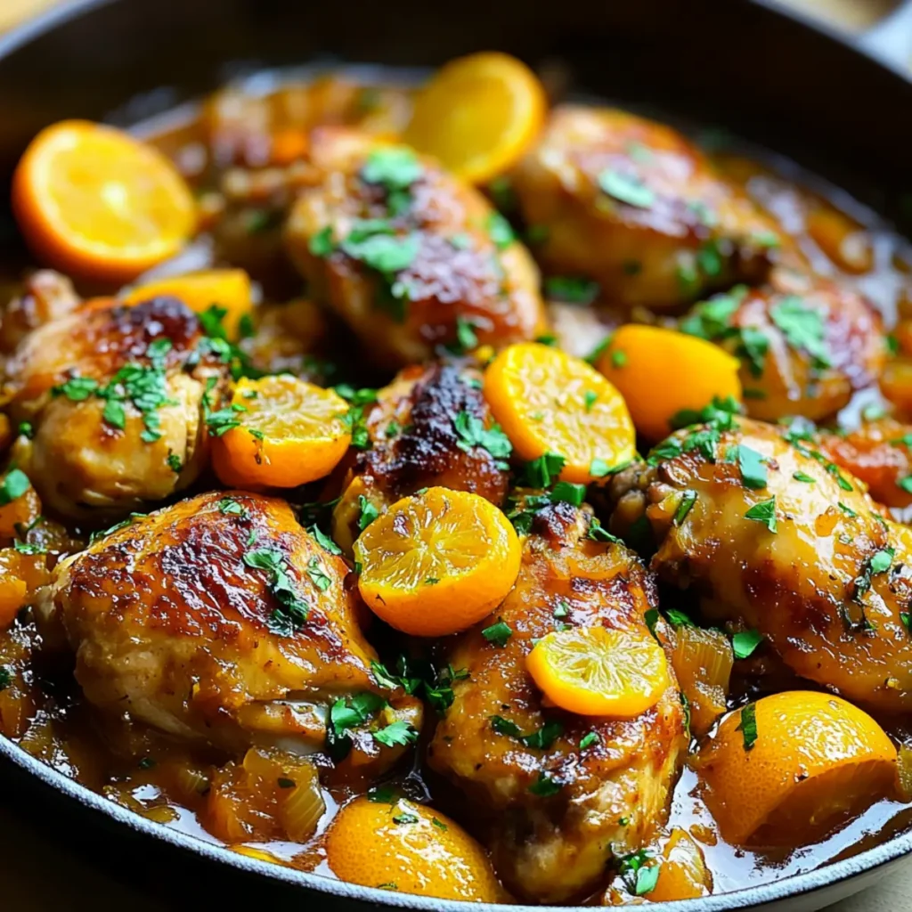 Moroccan Chicken and Orange Tagine