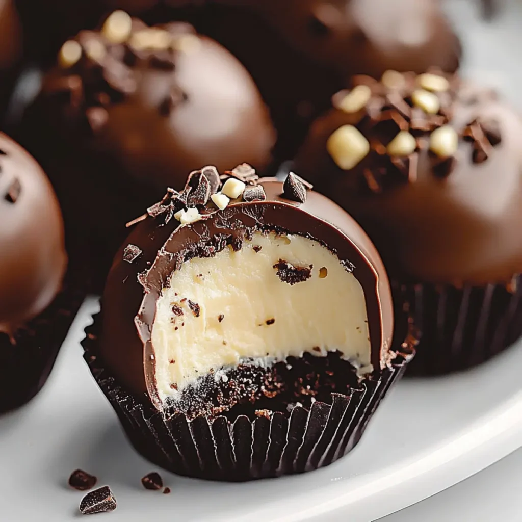 Chocolate Cake Cheesecake Truffles