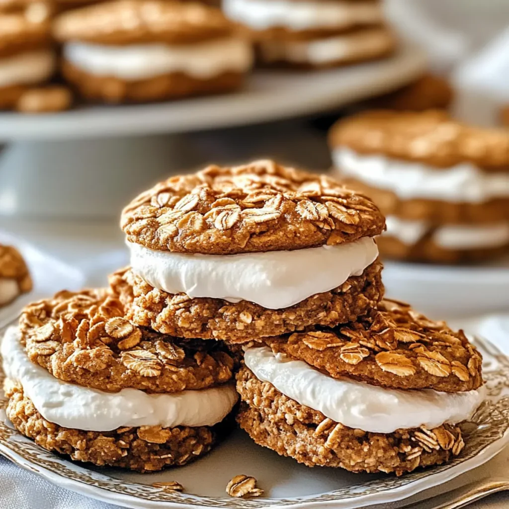 Incredible Gingerbread Oatmeal Cream Pies