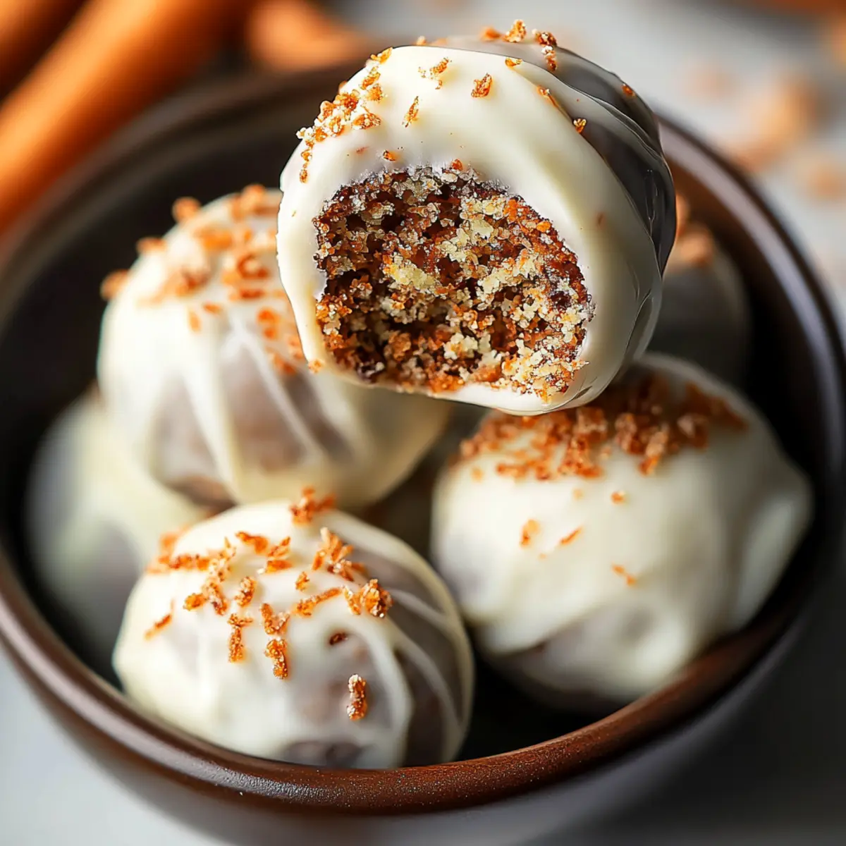 Easy Carrot Cake Truffles