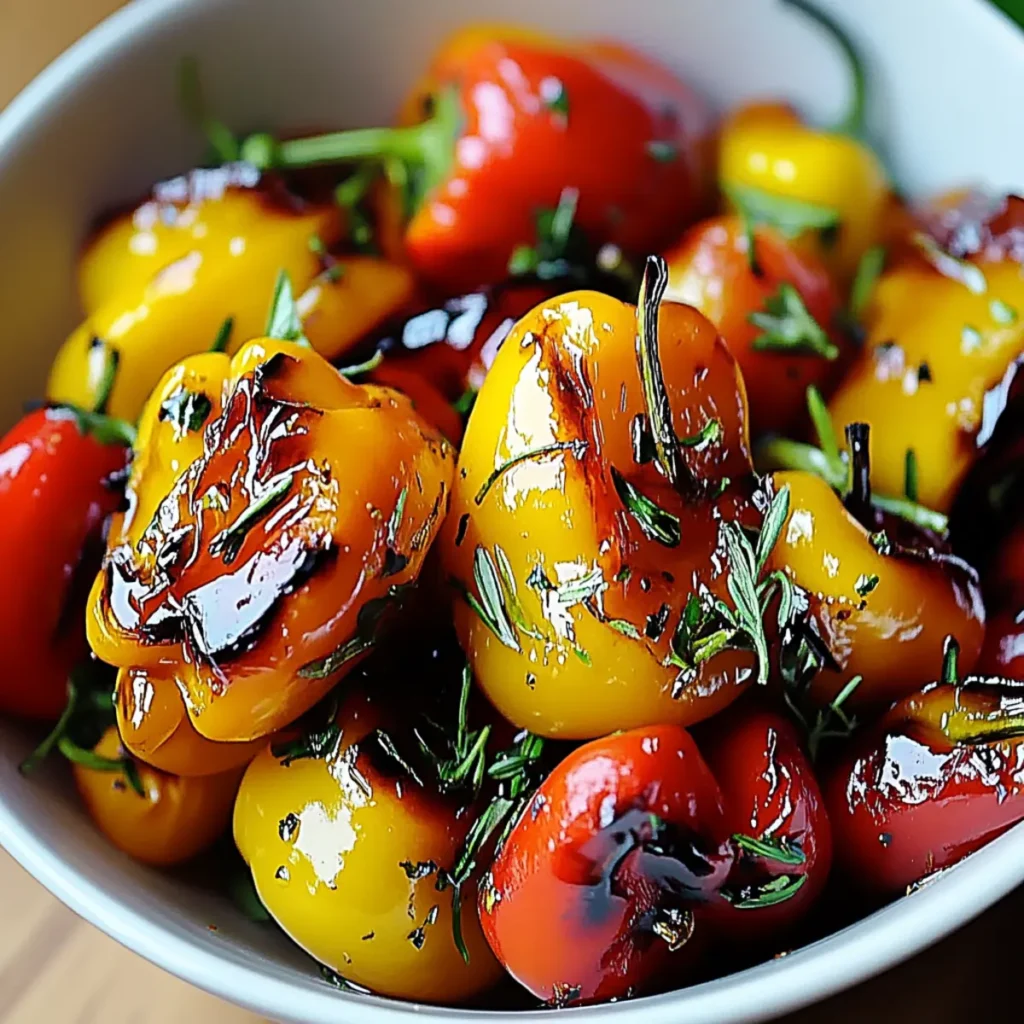 Balsamic-Roasted Peppers