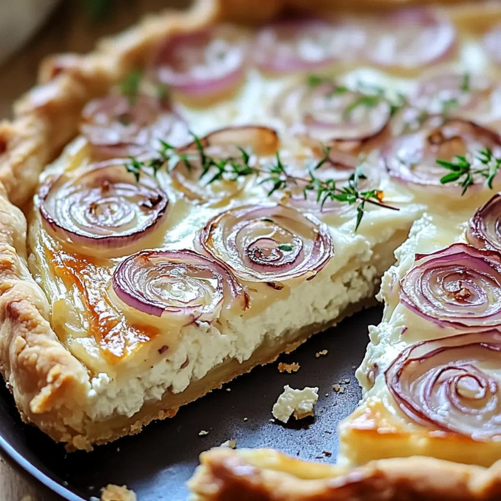 Onion Cottage Cheese Tart