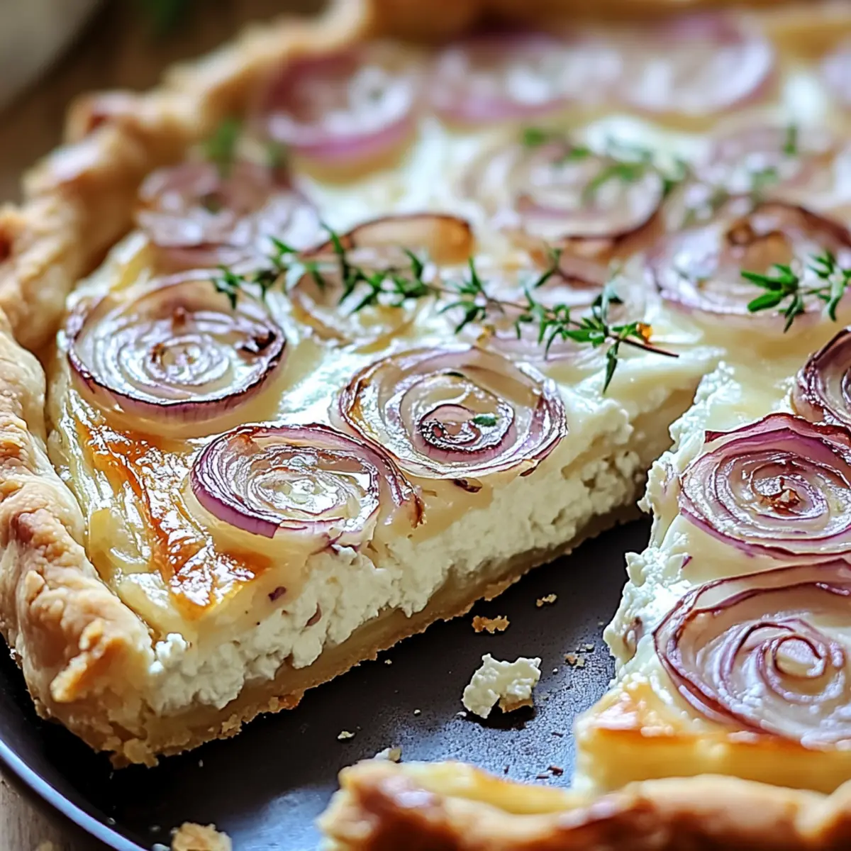 Onion Cottage Cheese Tart