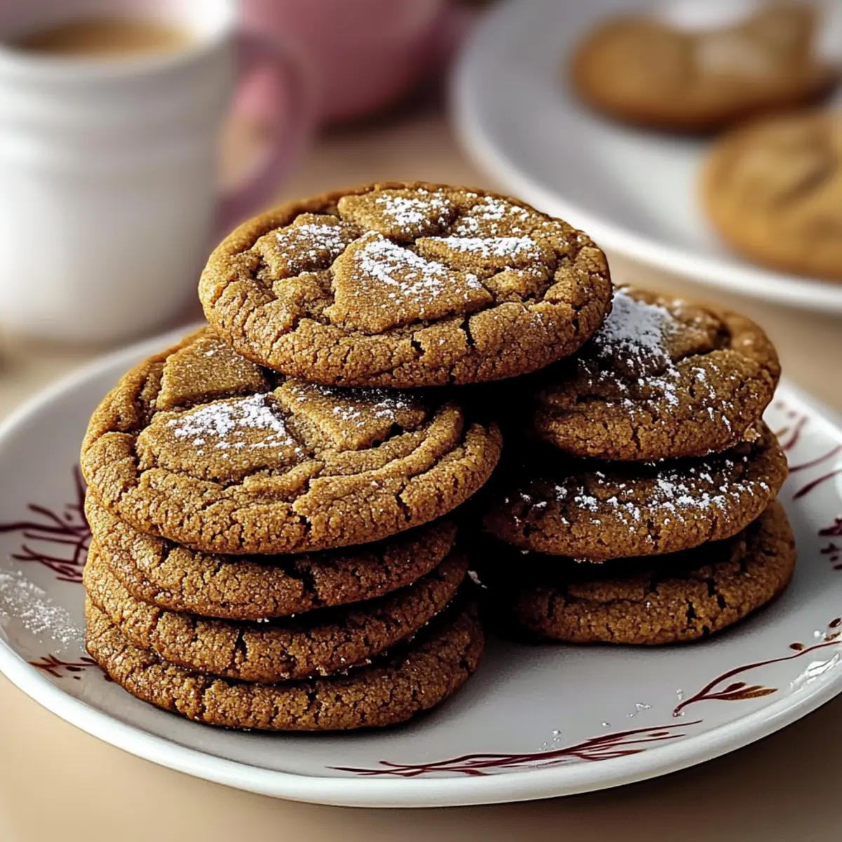 Chewy Gingerbread Latte Cookies