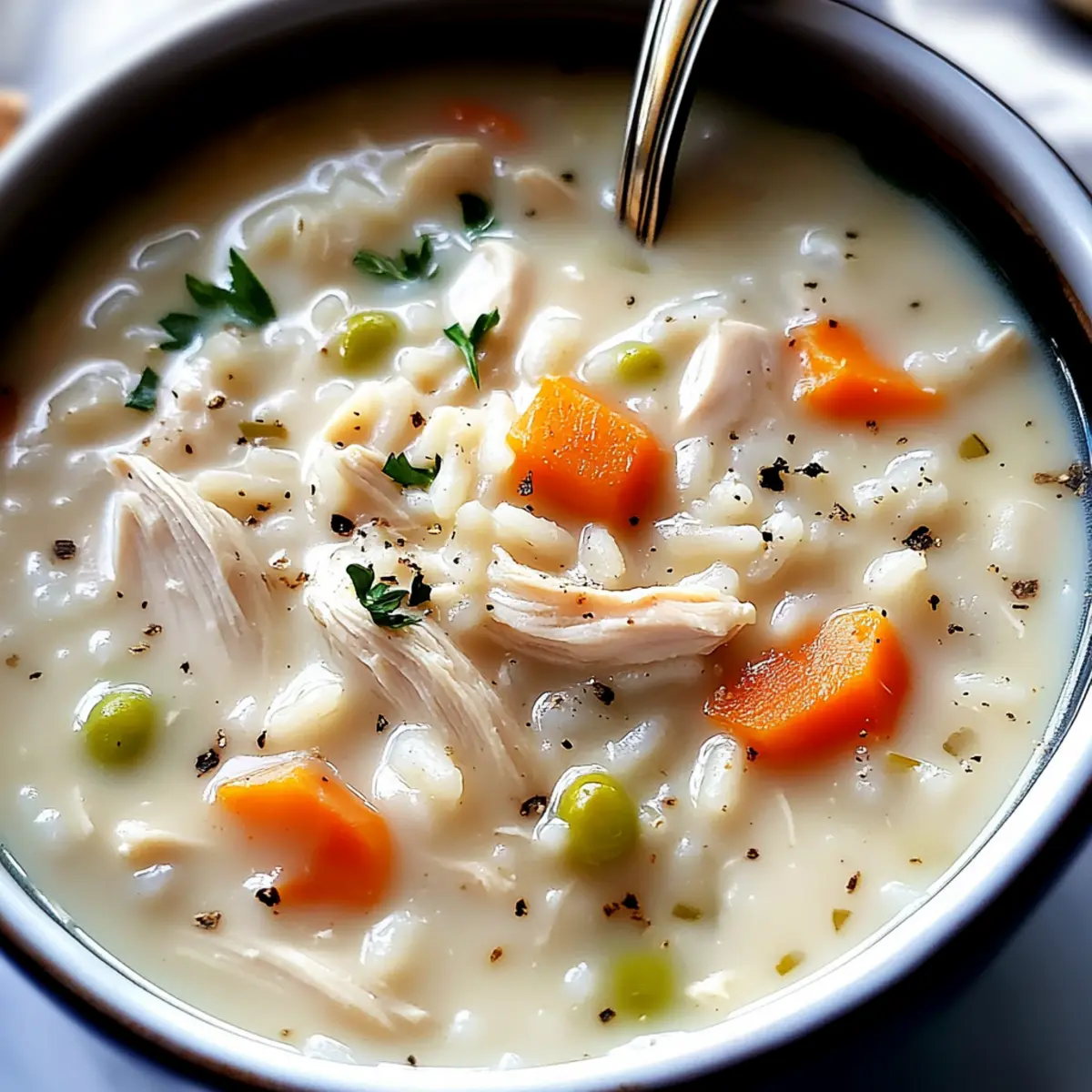 Creamy Chicken and Rice Soup