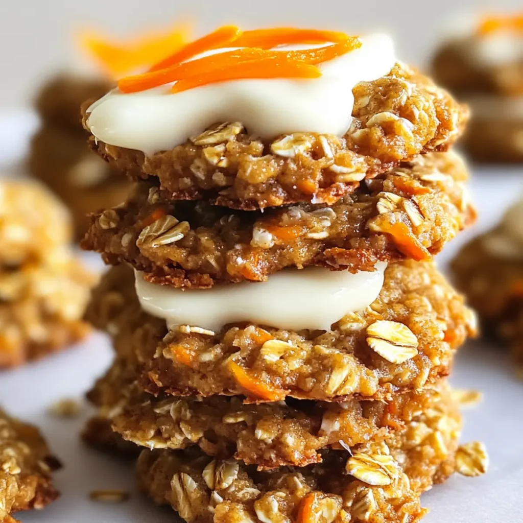 Carrot Cake Oatmeal Cookies