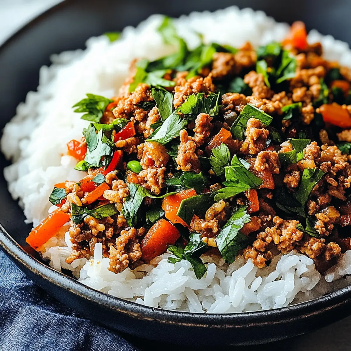 Ground Turkey Over Rice