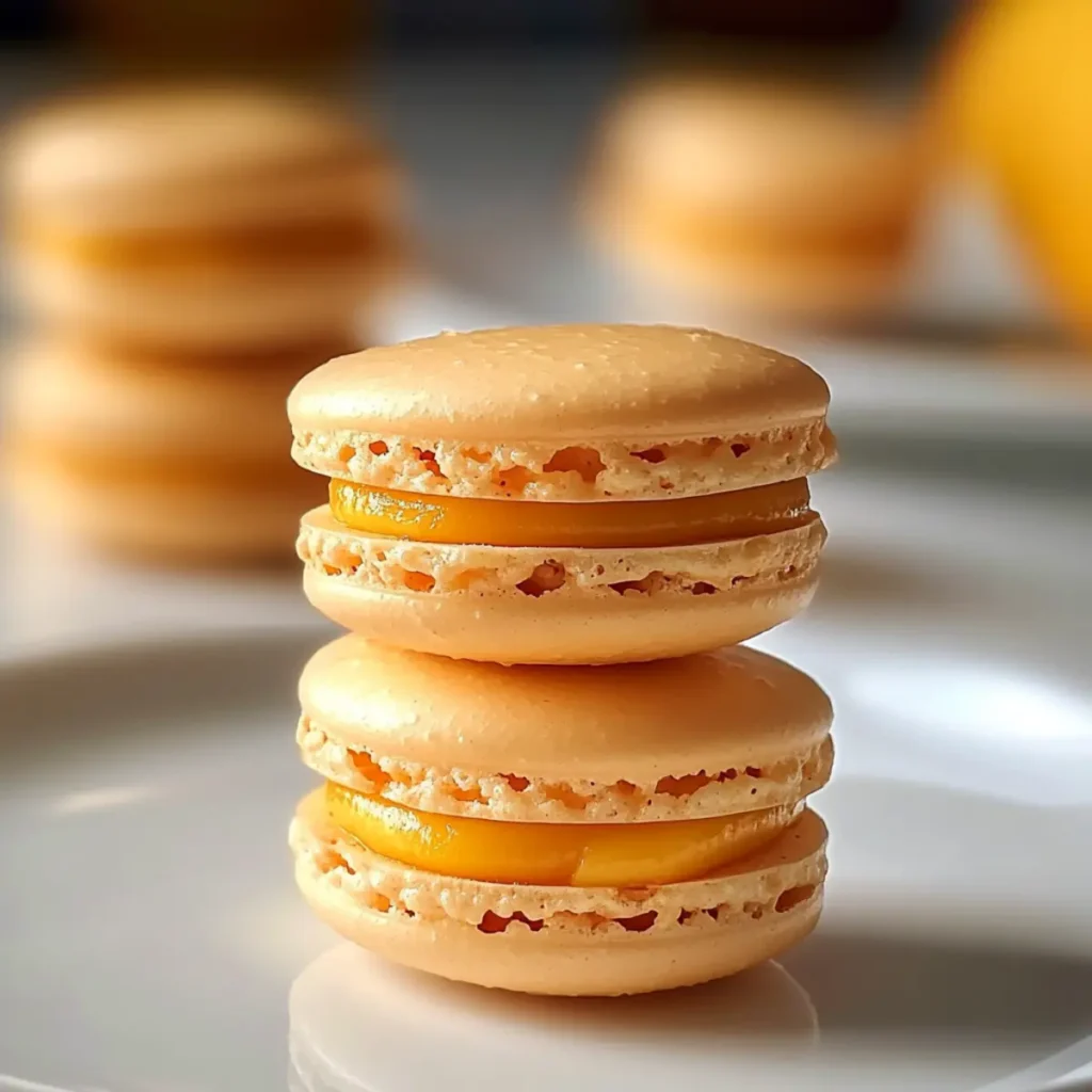 Mango Macarons