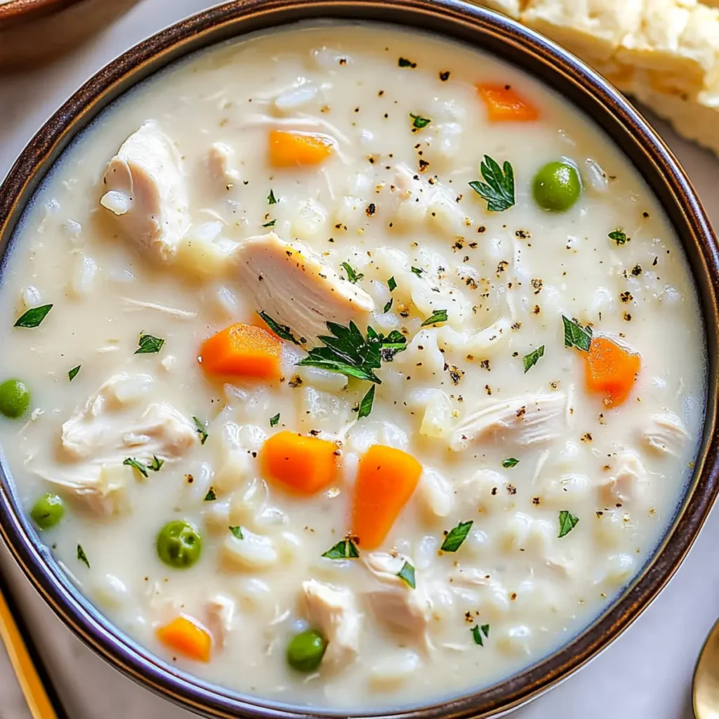 Creamy Chicken and Rice Soup