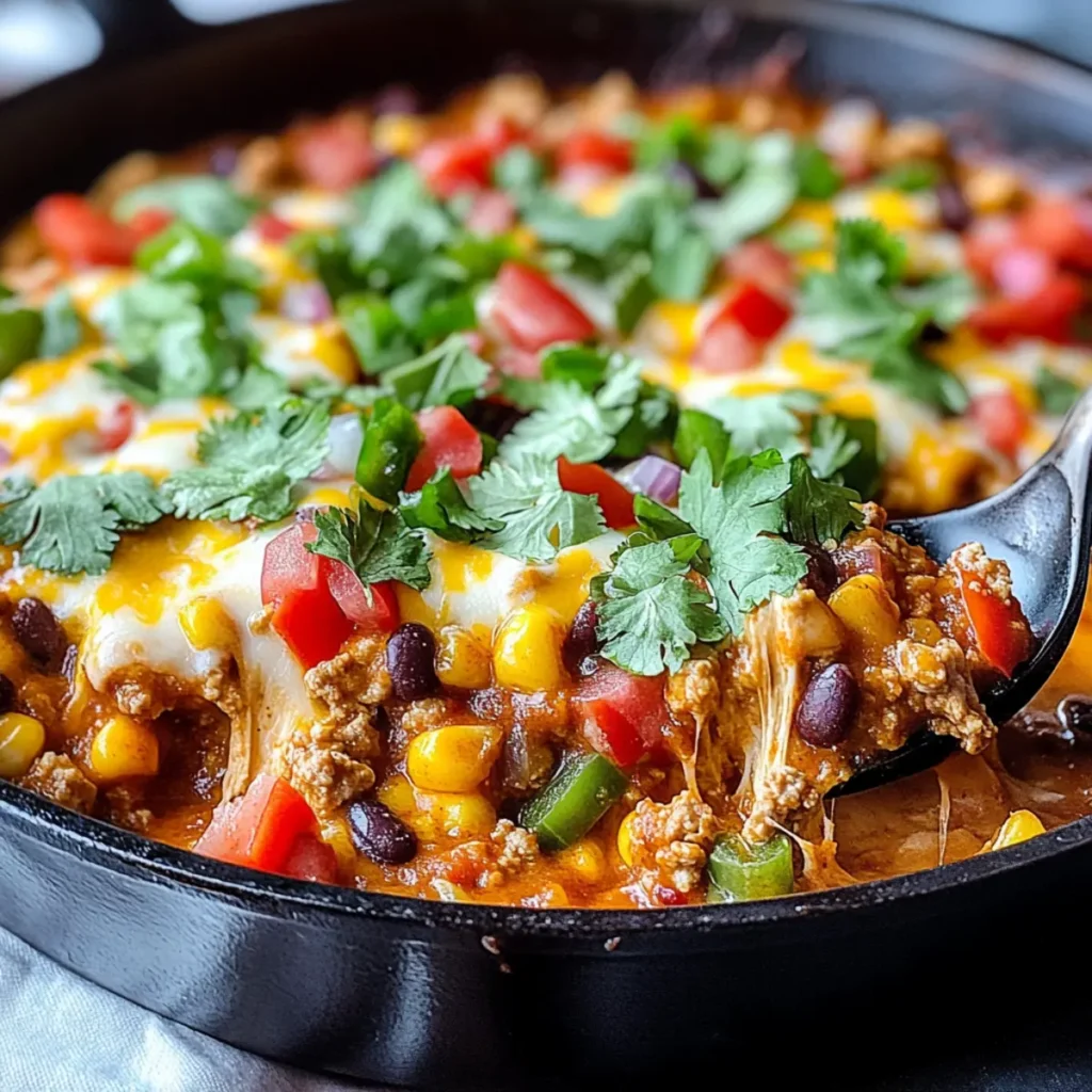 Ground Turkey Enchilada Skillet