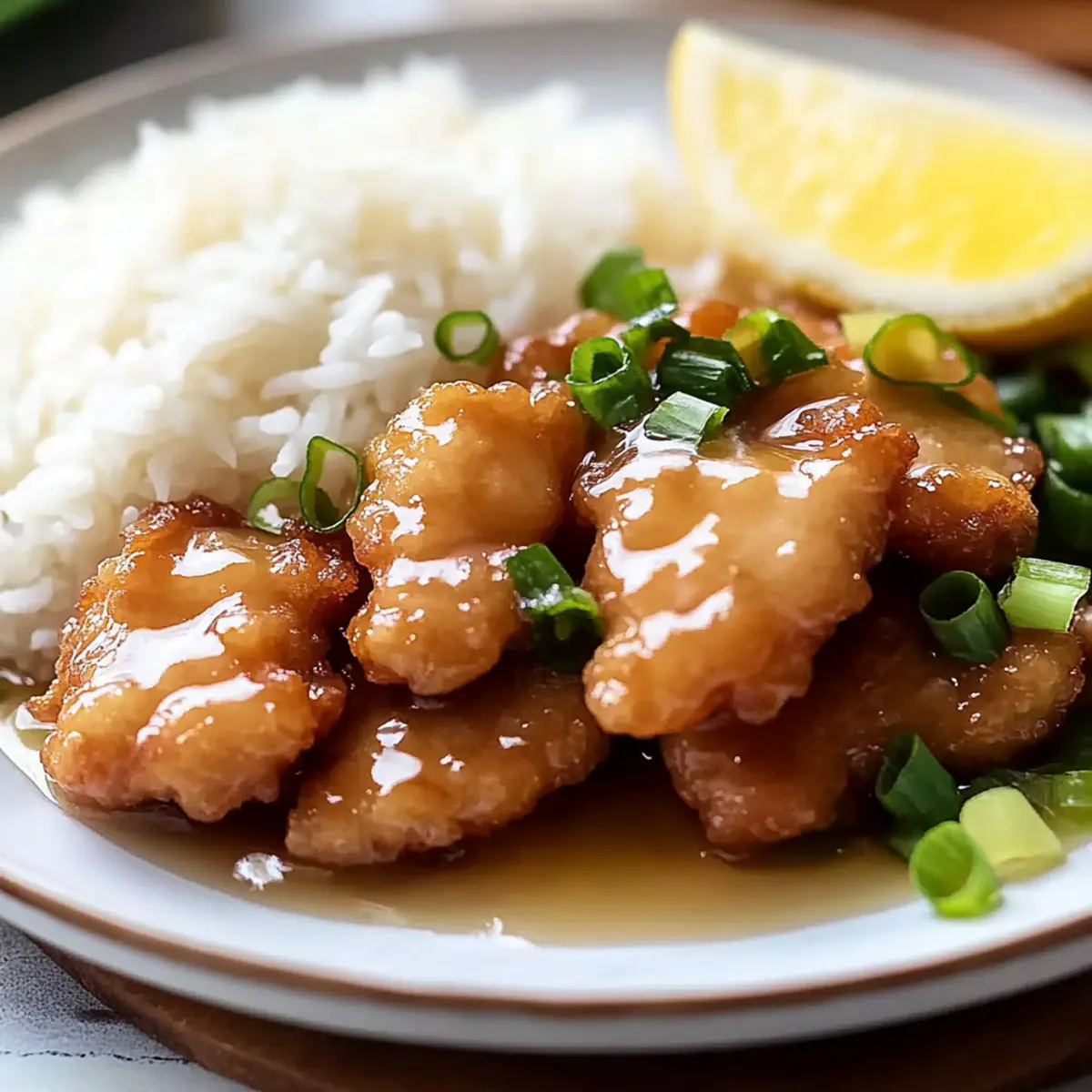 Crispy Chinese Lemon Chicken