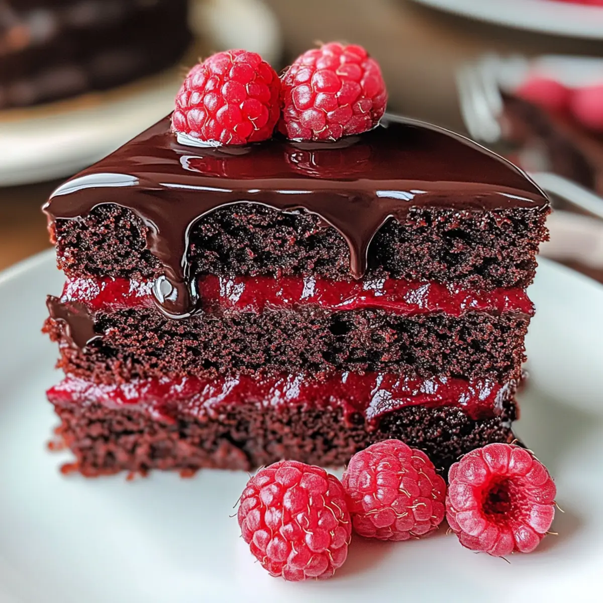 Chocolate Raspberry Cake