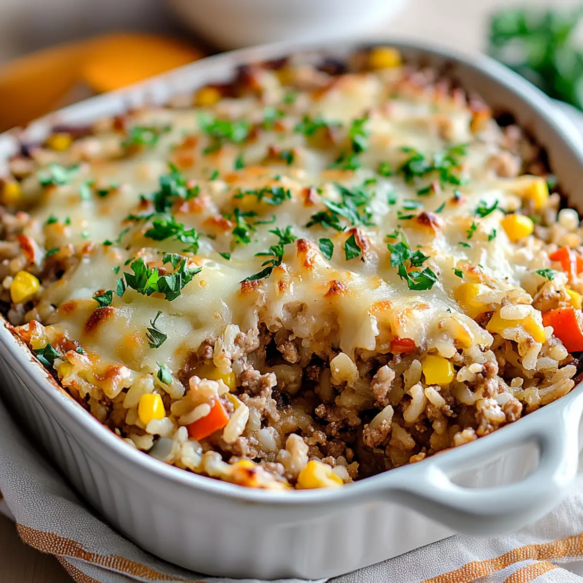 Ground Turkey Rice Casserole