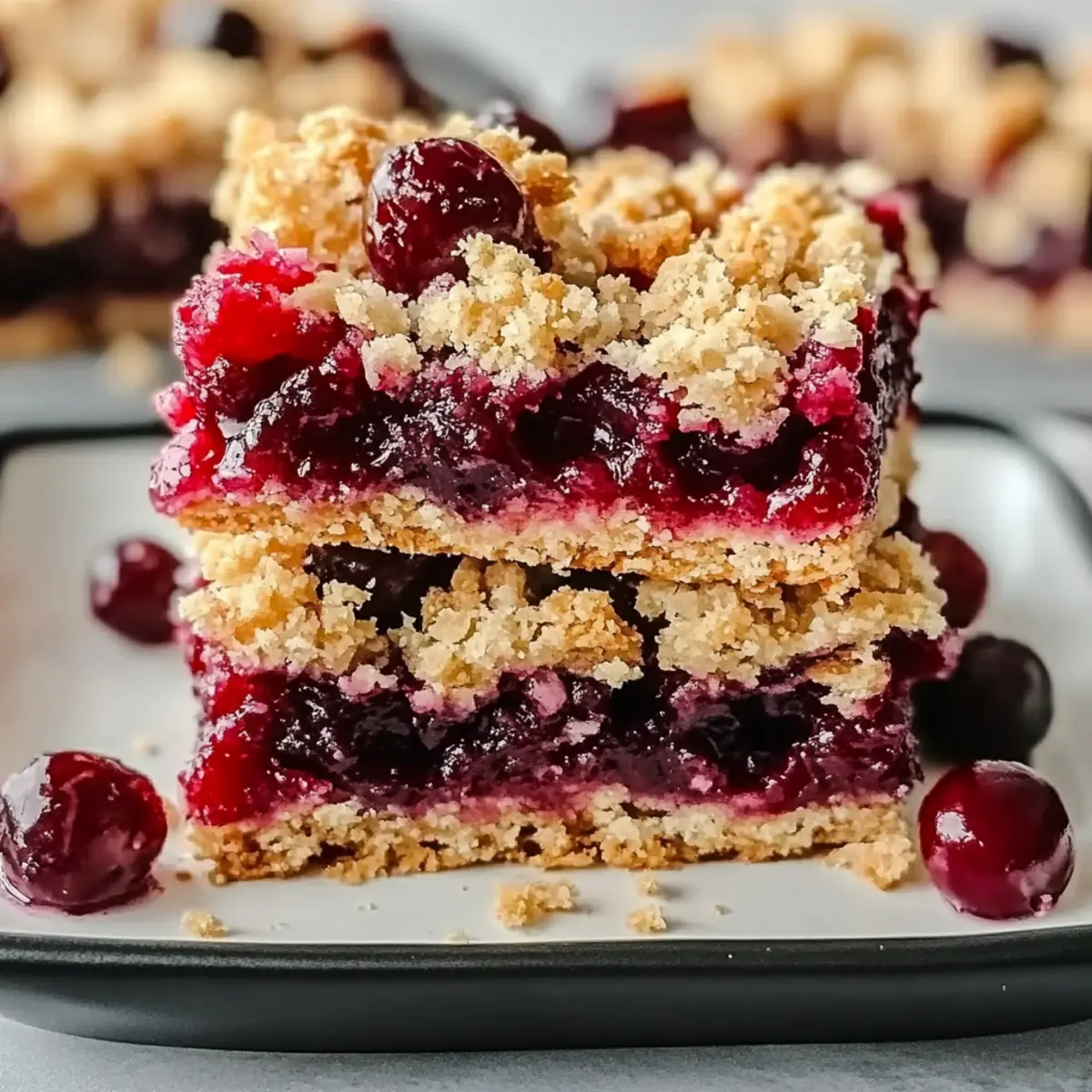 Cherry Crumble Bars