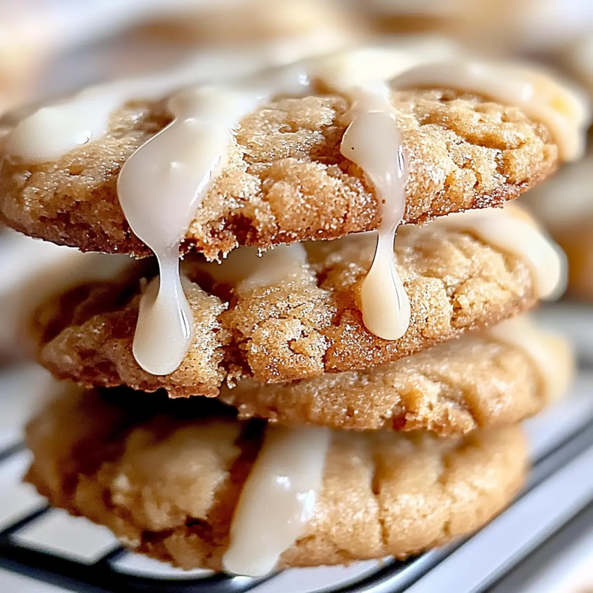 White Chicken Dipped Chewy Maple Cookies