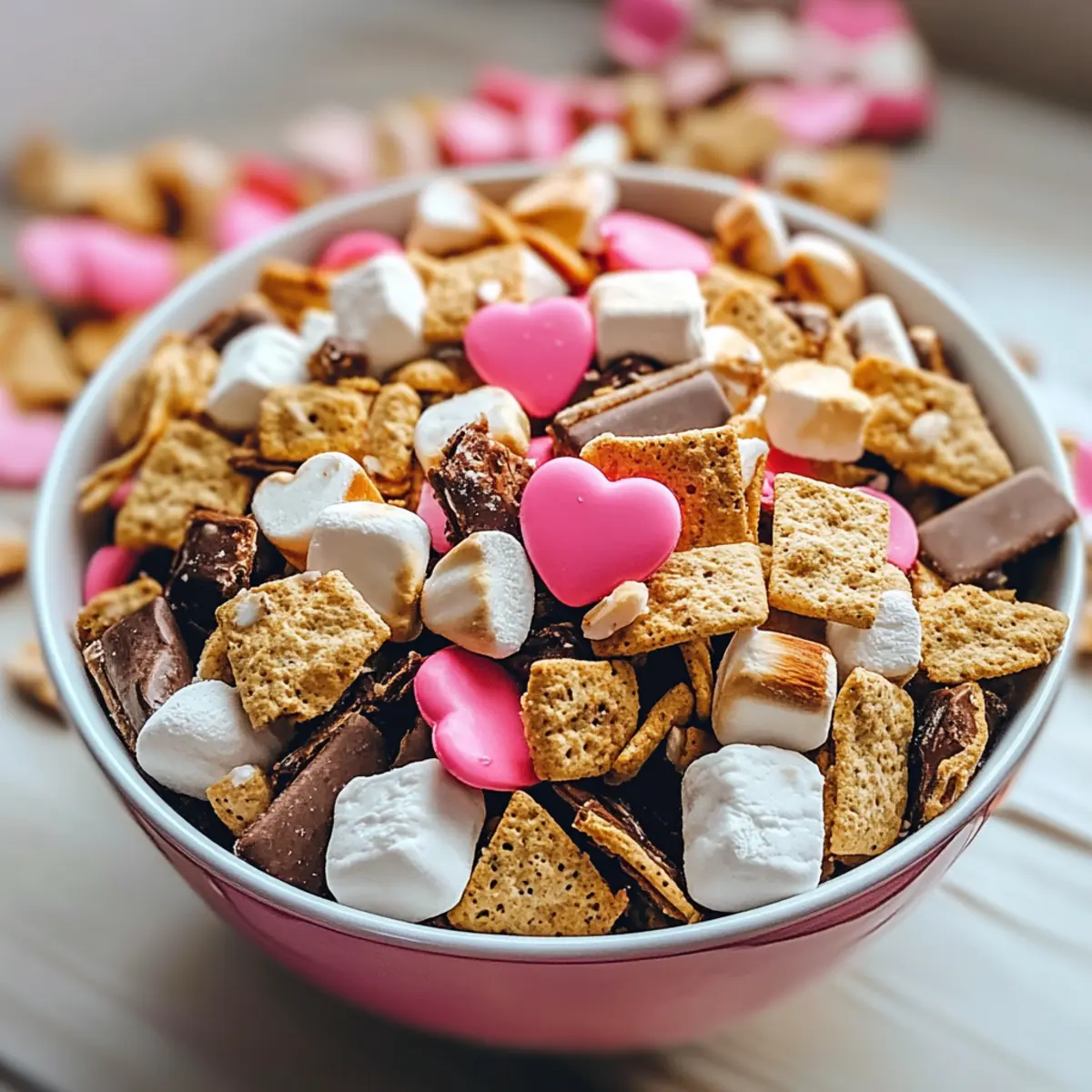 Valentine S’mores Snack Mix