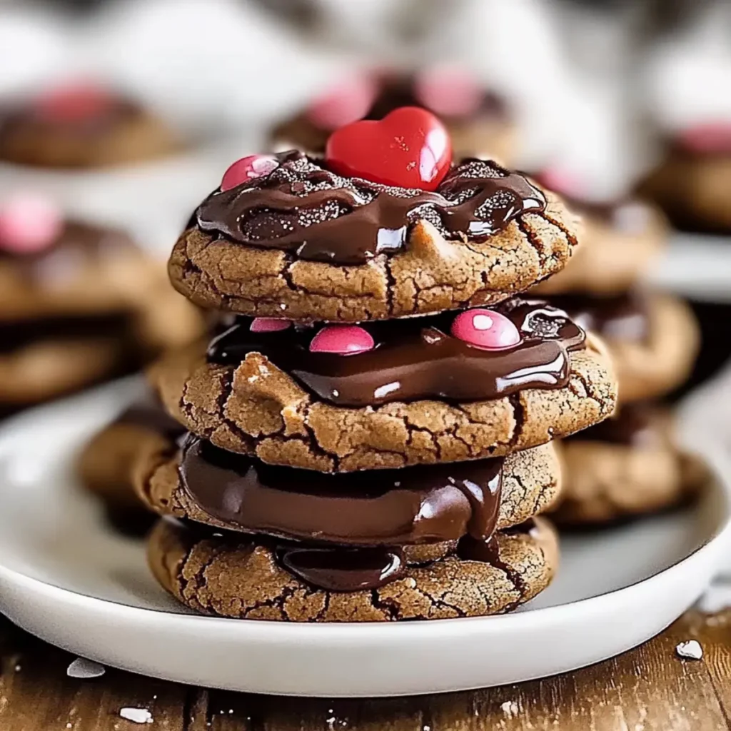 Valentine Chocolate Candy Cookies