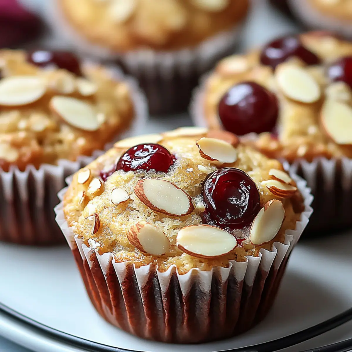 Almond Cherry Muffins
