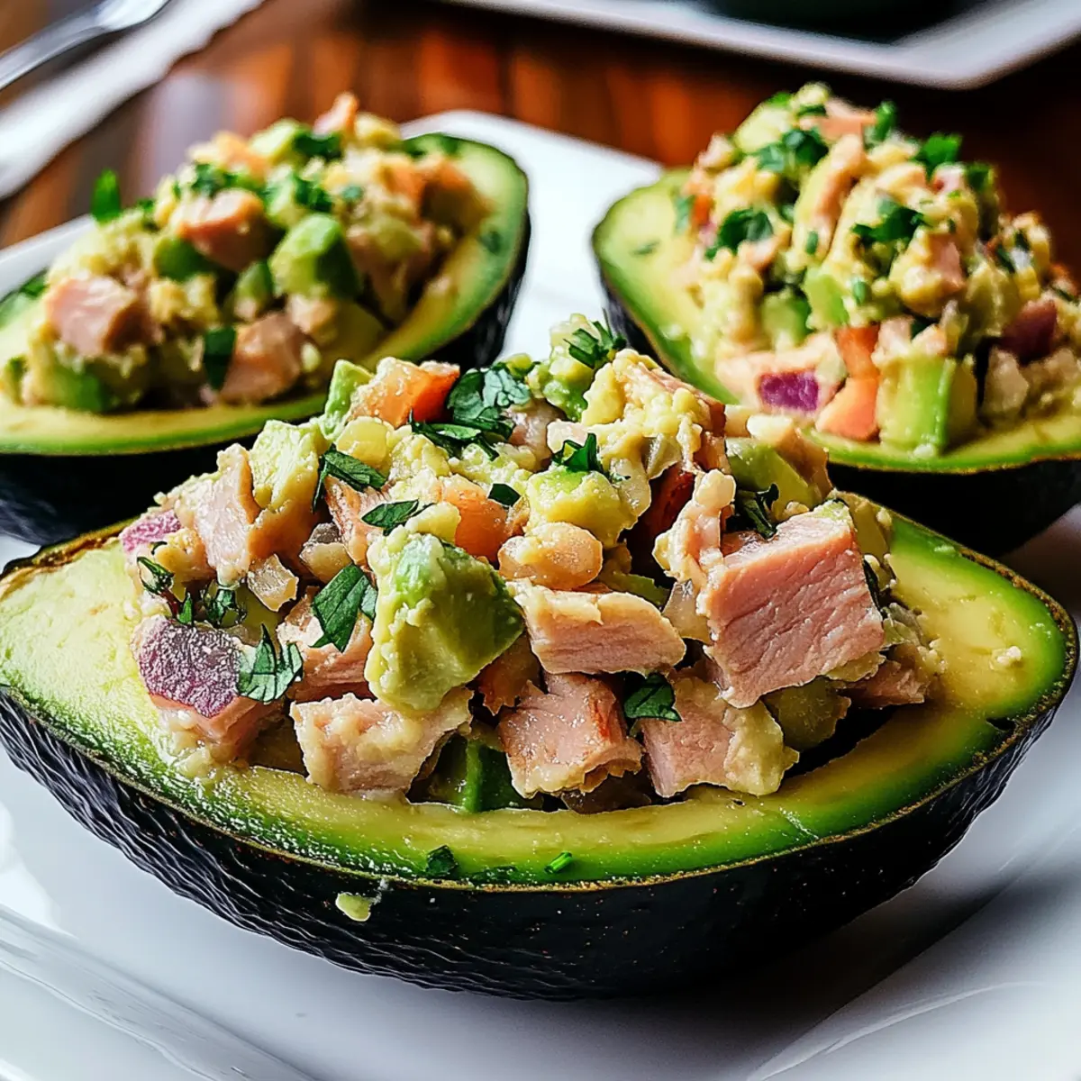 Tuna Stuffed Avocados
