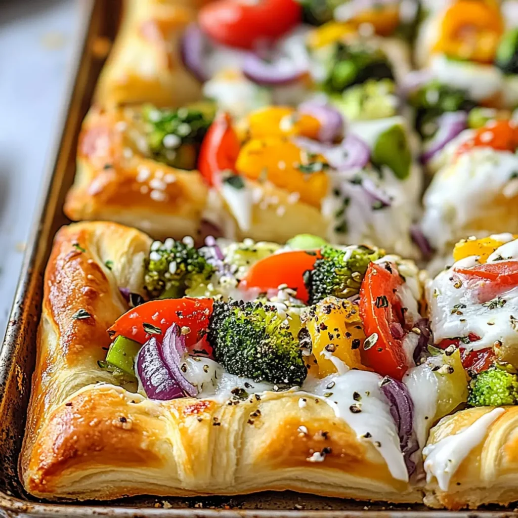 Crescent Roll Veggie Pizza