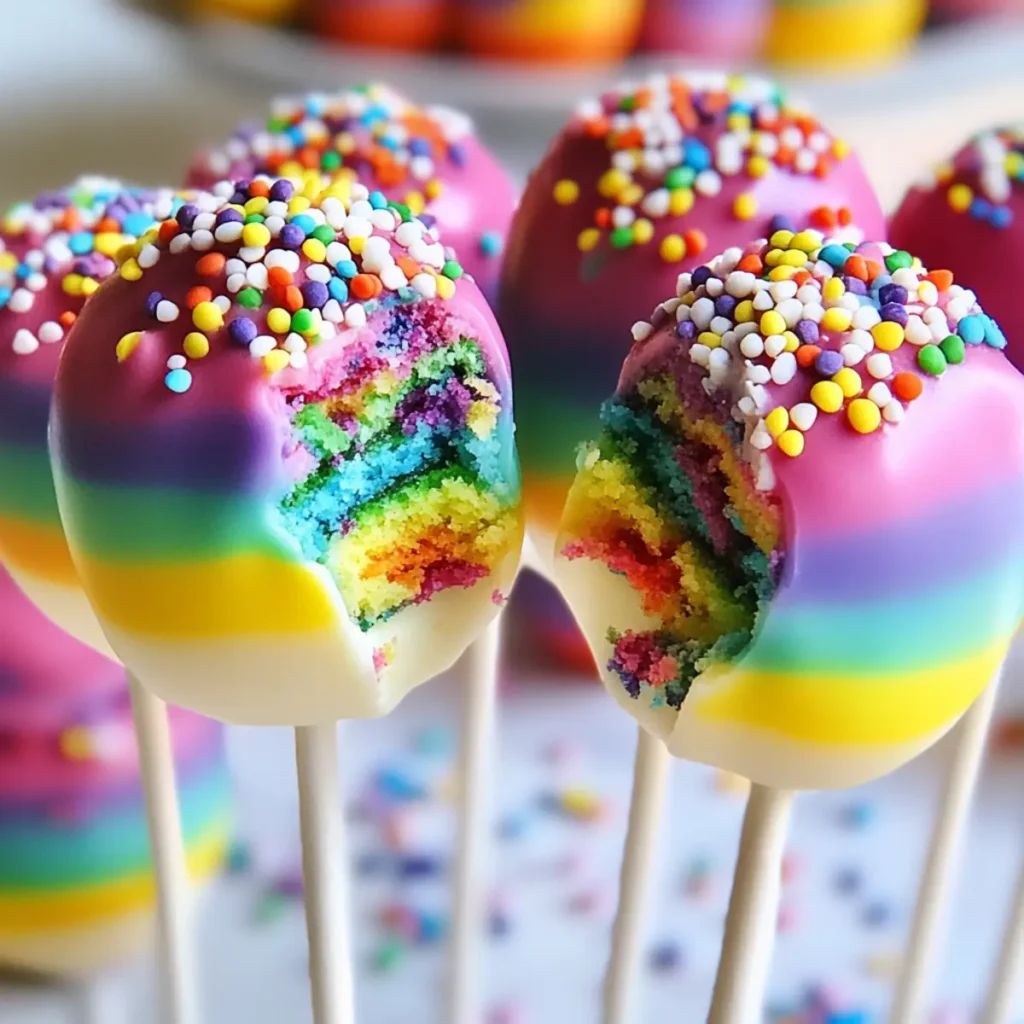 Rainbow Cake Pops