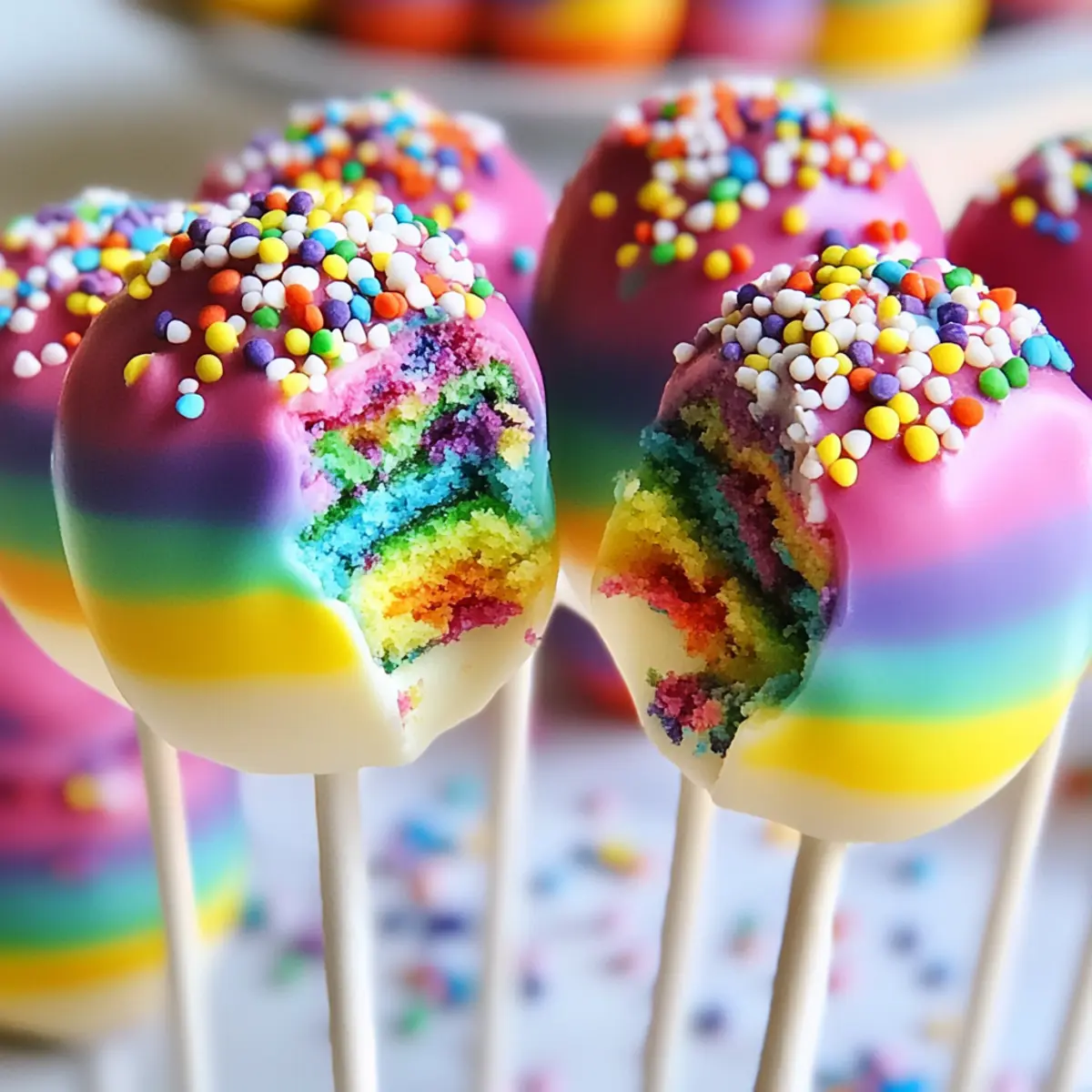 Rainbow Cake Pops