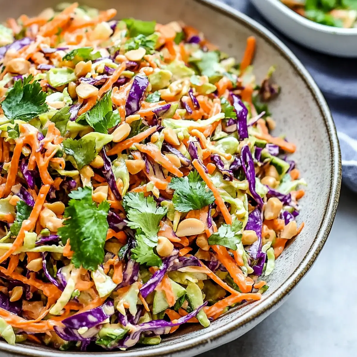 Vegan Crunchy Peanut Slaw